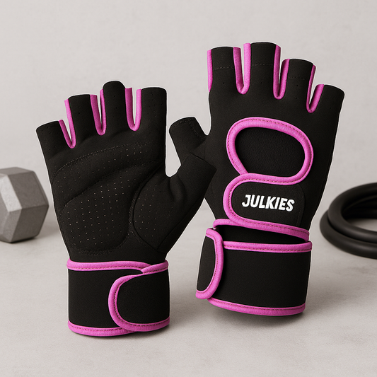 Rutschfeste Halbfinger-Sporthandschuhe