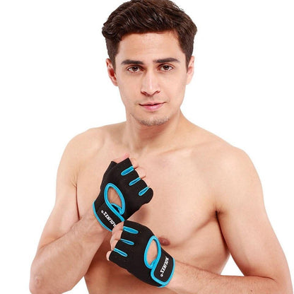 Rutschfeste Halbfinger-Sporthandschuhe